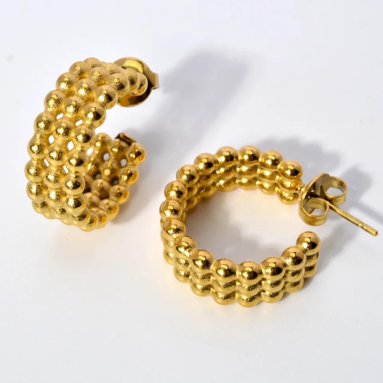 18K GOLD PLATED EARRING