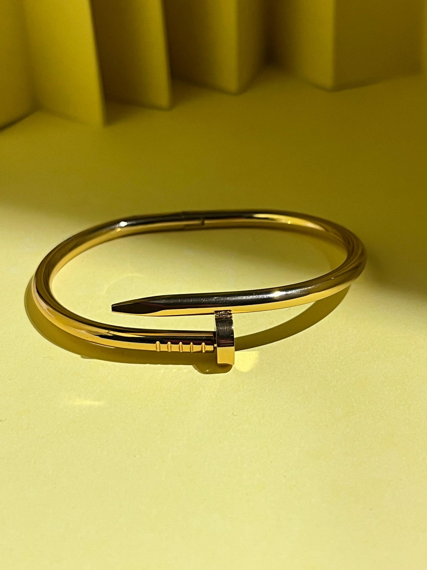 Golden & Silver Nail Style Stainless Steel Armlets