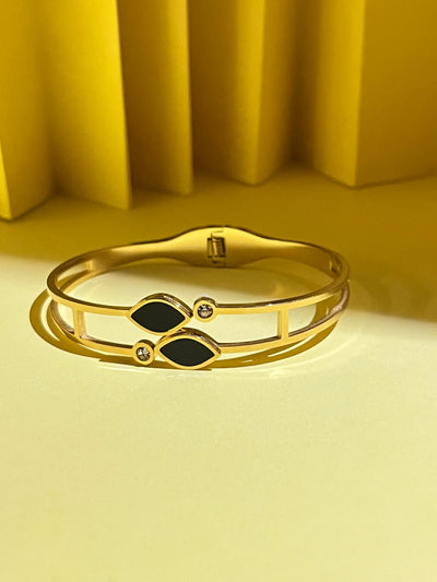 Black Stone Stainless Steel Armlets