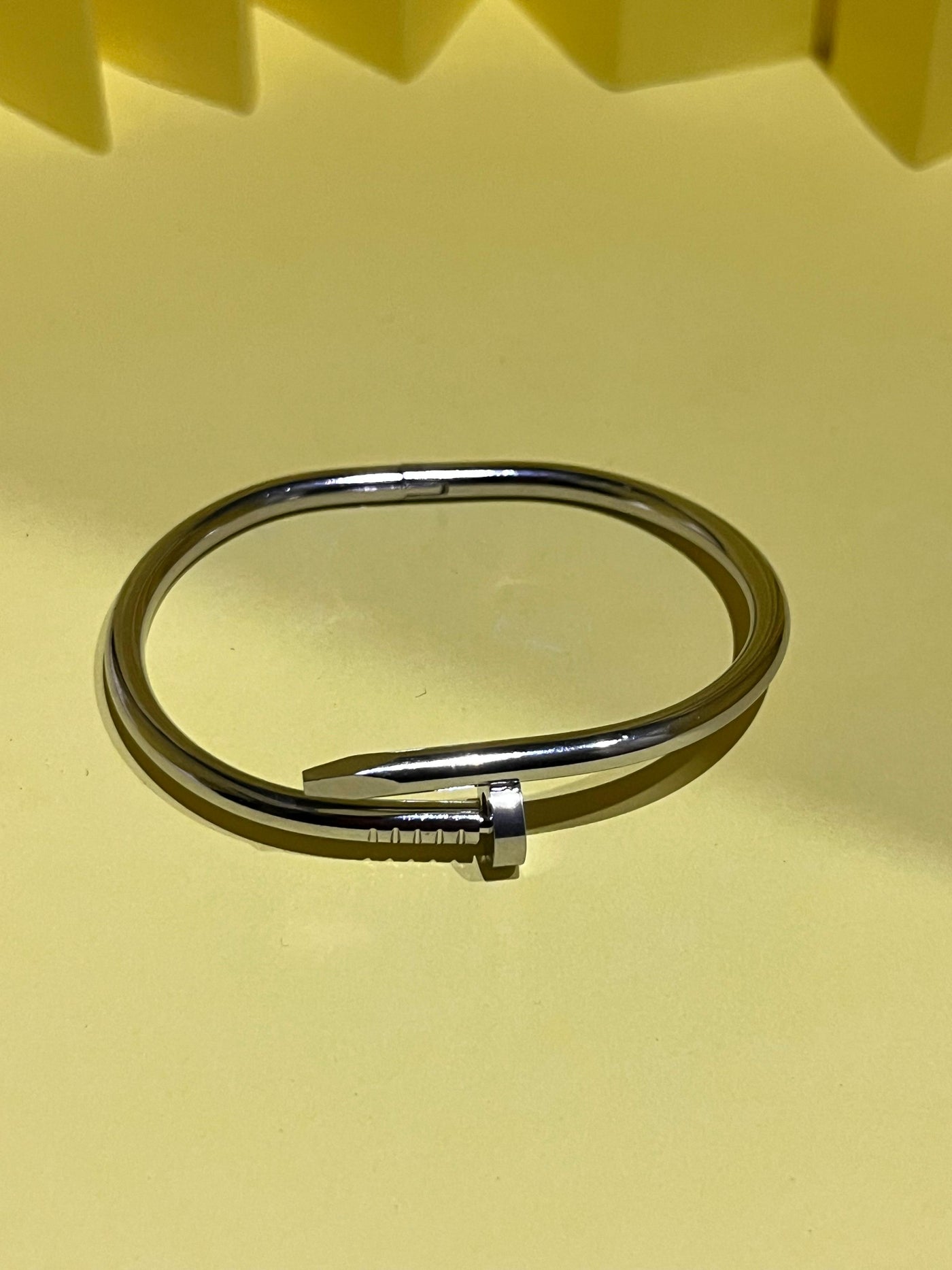 Golden & Silver Nail Style Stainless Steel Armlets