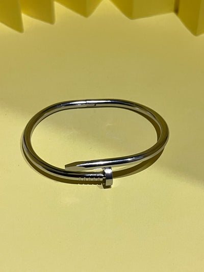 Golden & Silver Nail Style Stainless Steel Armlets